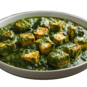 Palak Paneer <span>(Cottage cheese cooked in creamy Spinach sauce)</span>